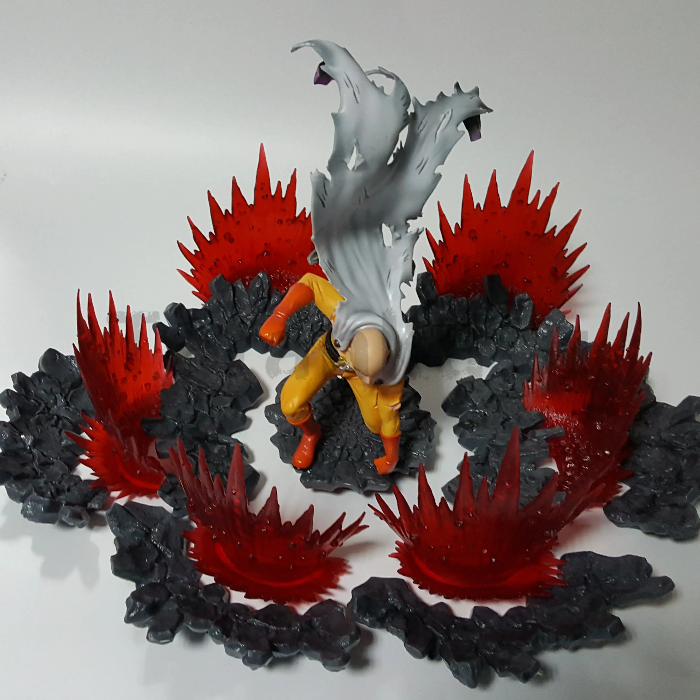 One Punch Man Saitama Sensei Power Up сцена DIY Набор игрушек Аниме ONE PUNCH-MAN экшн-фигурка модель