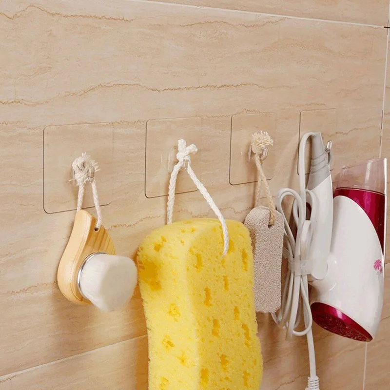 Reusable Strong Sticky Adhesive Hook for Key Chain Towel Kitchen Bedroom Wall Mount Hanger Home Organizer Storage Supplies | Дом и сад
