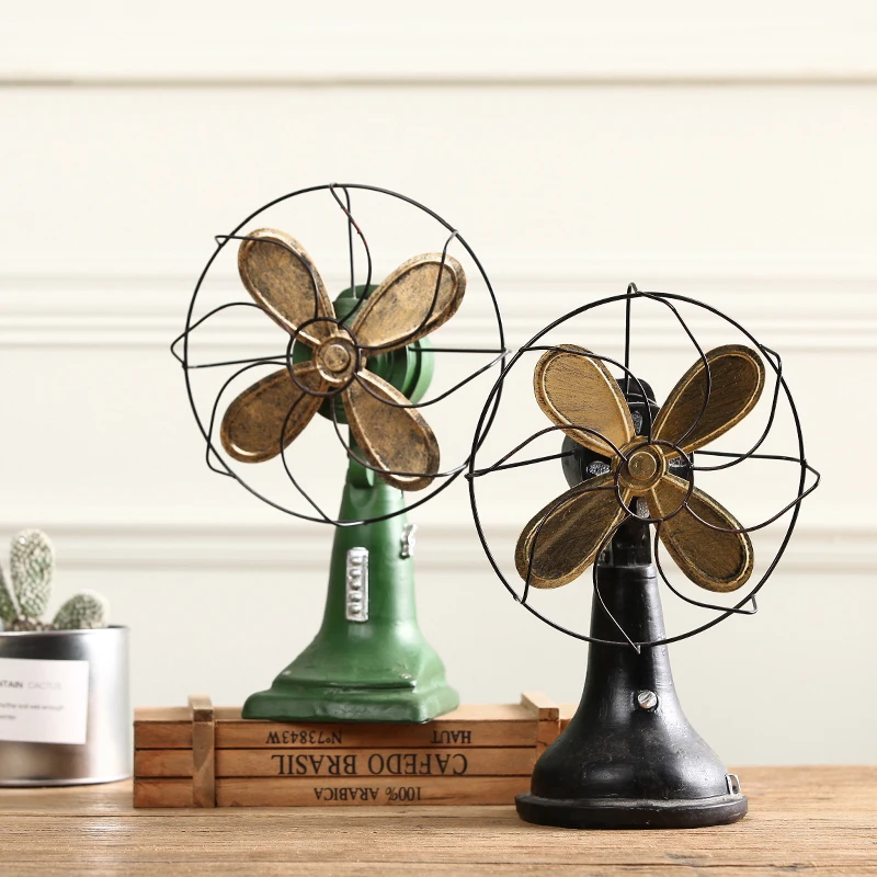 Ретро полимерные электрические фигурки фанатов винтажная модель миниатюрные