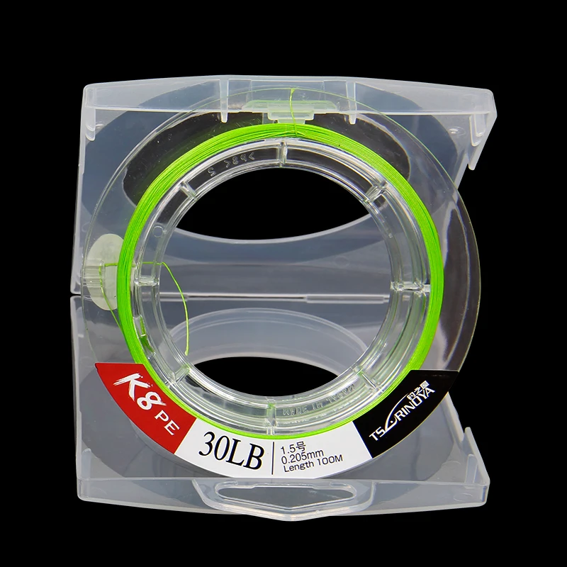 NEW TSURINOYA K8 100m Arrival 100M 8 Strands Braided Wire PE Line Super Strong Smooth line Japan raw wire fishing | Спорт и