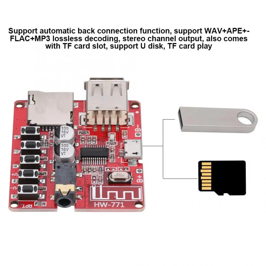 Power Amplifier Audio Receiver Module Car Motherboard Speaker Bluetooth MP3 Stereo Board | Электроника