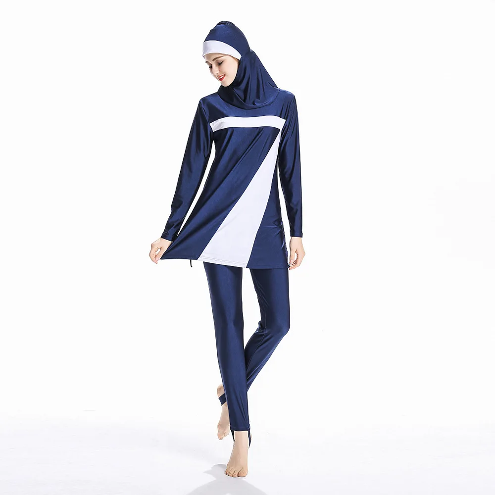 Large Size 2019 Women Full Cover Burkini Muslim Swimwear Islamic Conservative Swimsuit Hijab Women's Swimming suit 6XL | Спорт и