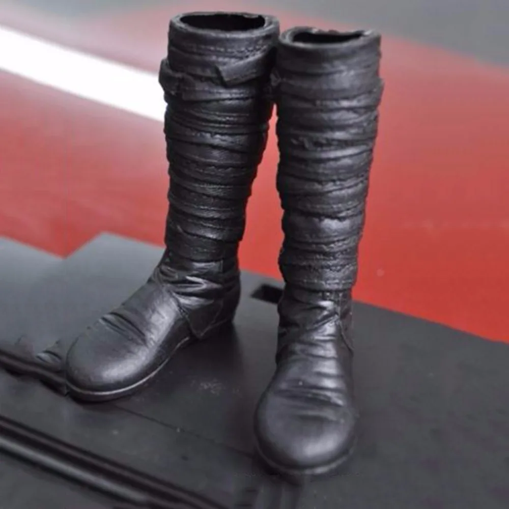 

1:6 Scale Figure Accessories Male Combat Shoes Black Long Boots Model Toys for 12 inches Action Figure