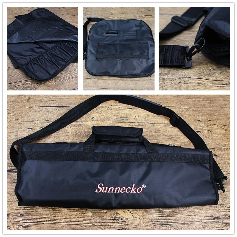 2018 Sunnecko 8 шт. в комплекте шеф повара лотов мягкая рулонная сумка без ножа Прочный