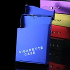 Тонкая модная трубка креативная Личная сигарета чехол тонкий металлический сигаретный чехол сигаретная коробка подарочная коробка