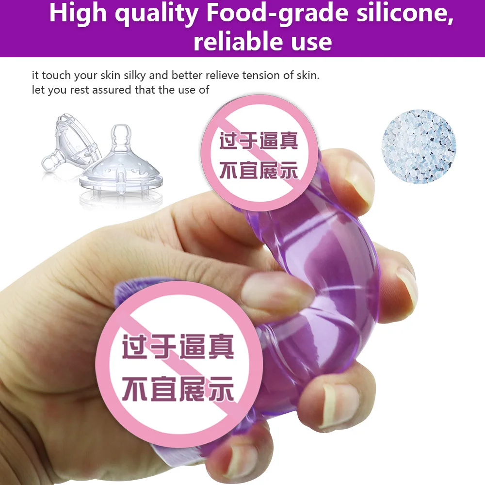 Кристальное желе большой анальный фаллоимитатор реалистичные секс игрушки для