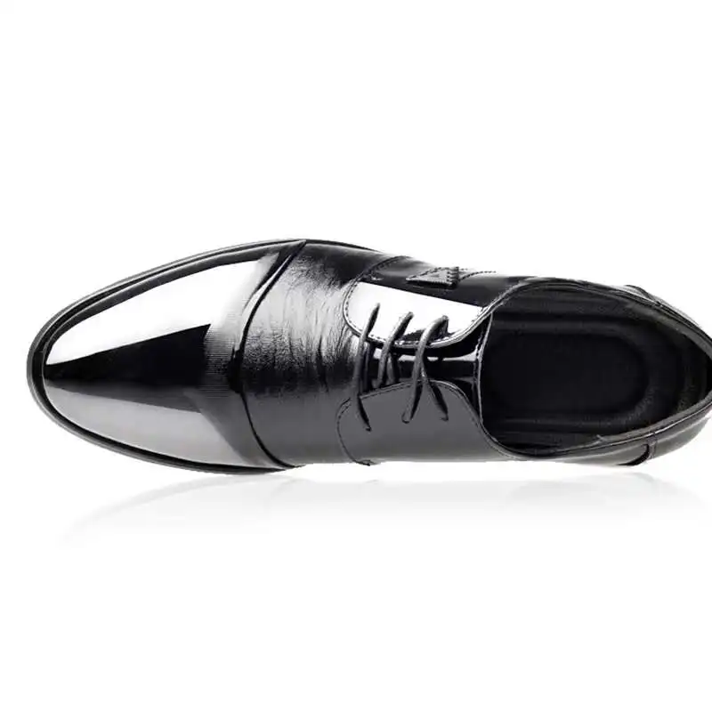 Туфли оксфорды мужские из ПУ кожи роскошные брендовые деловые классические