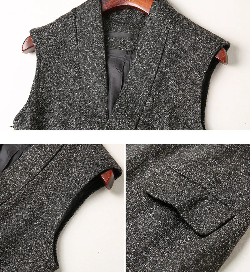 Элегантные модные женские платья из двух частей черные вязаные свитера с длинным