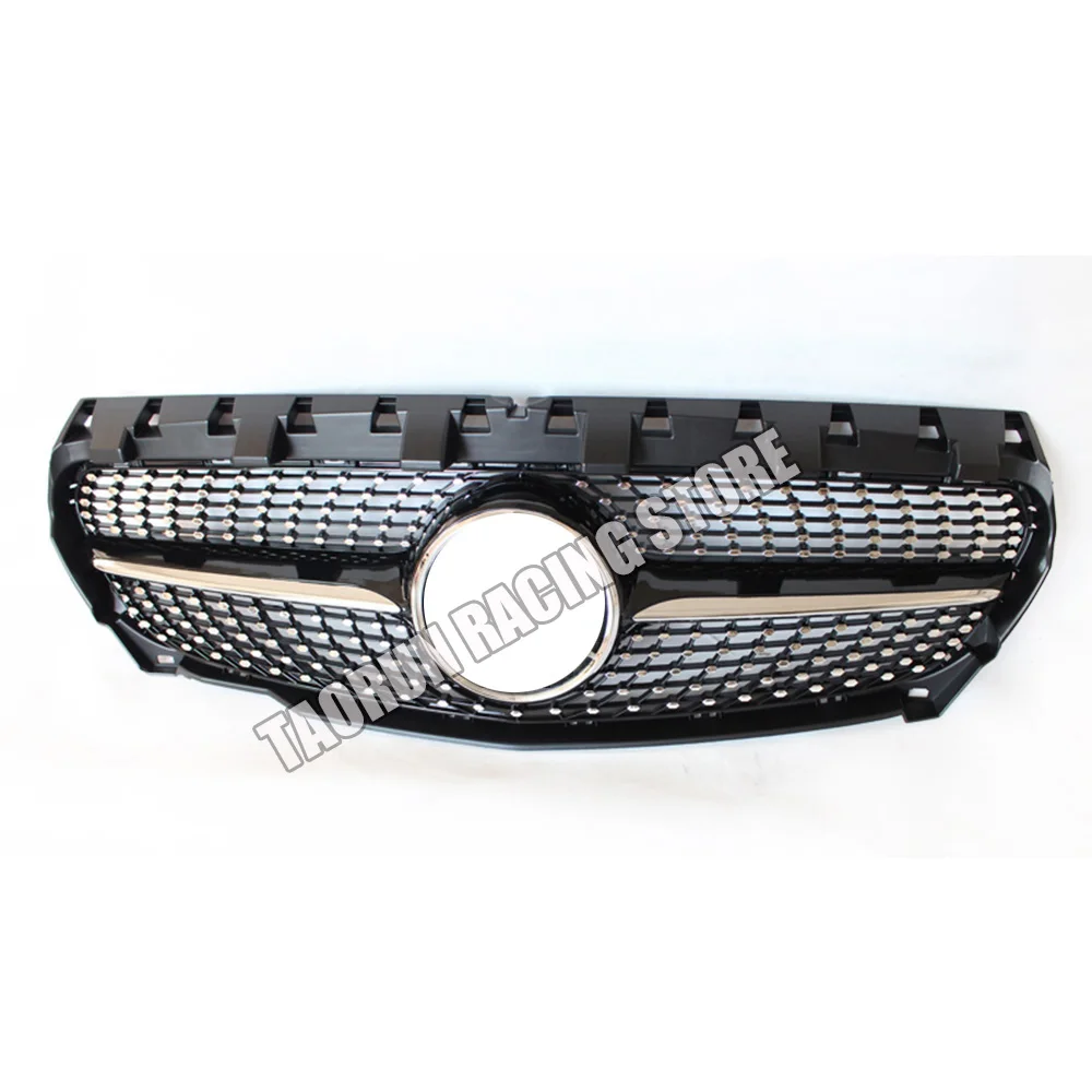 W117 C117 ABS Черная передняя решетка гриля для Mercedes Benz CLA CLASS Cla180 Cla200 Cla250 Cla45 Amg 2014 2015