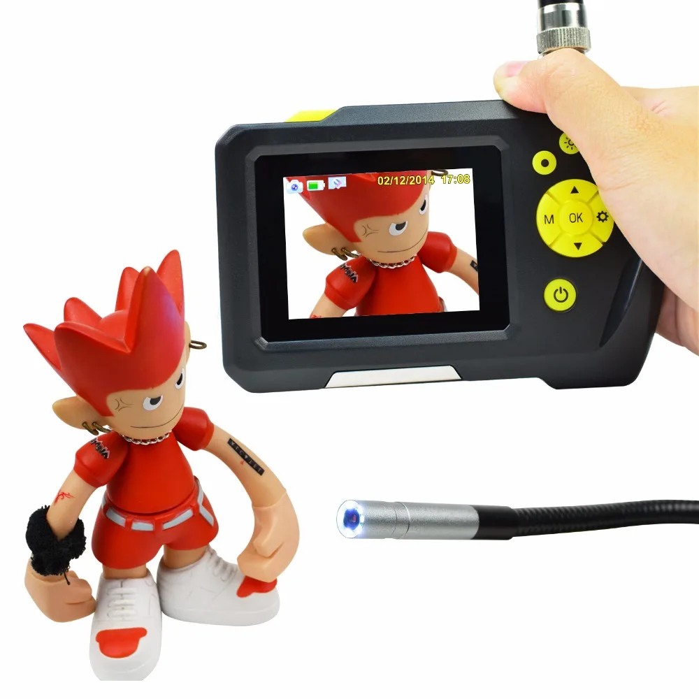 Цифровой Водонепроницаемый ручной эндоскоп инспекции Камера Системы 8.2 мм с 2.7