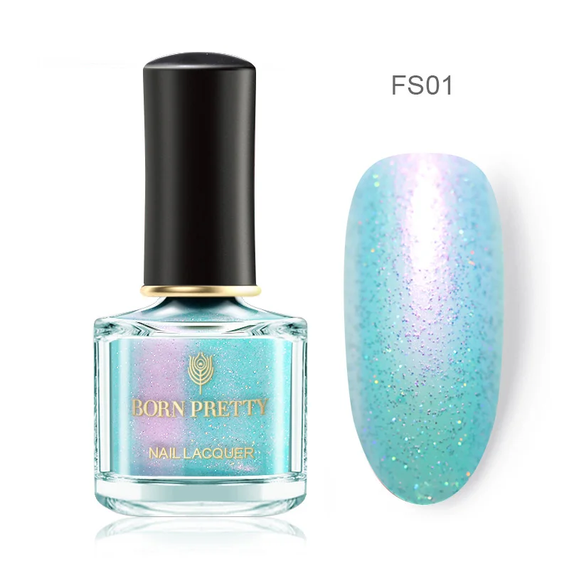 BP-FS01 BORN PRETTY Shimmer Голографический лазерный лак для ногтей серия Быстросохнущий лак для маникюра цвет 6 мл - Цвет: BP-FS01