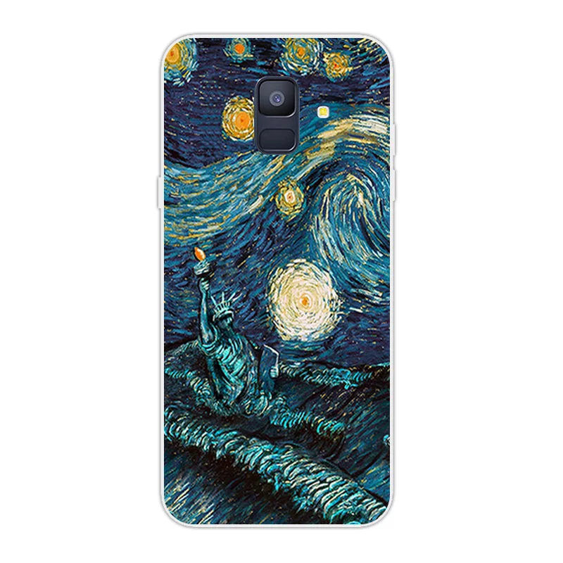 36 Полный протектор мобильного телефона для samsung A600G Прозрачный чехол для Galaxy SM-A600FN, A600FN Модный милый силиконовый чехол с принтом - Цвет: 36