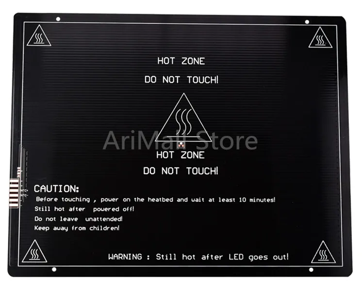 3D принтеры обновлен очаг MK3 12V Алюминий плита радиатор 220*280*3 мм PCB reprap Стандартный