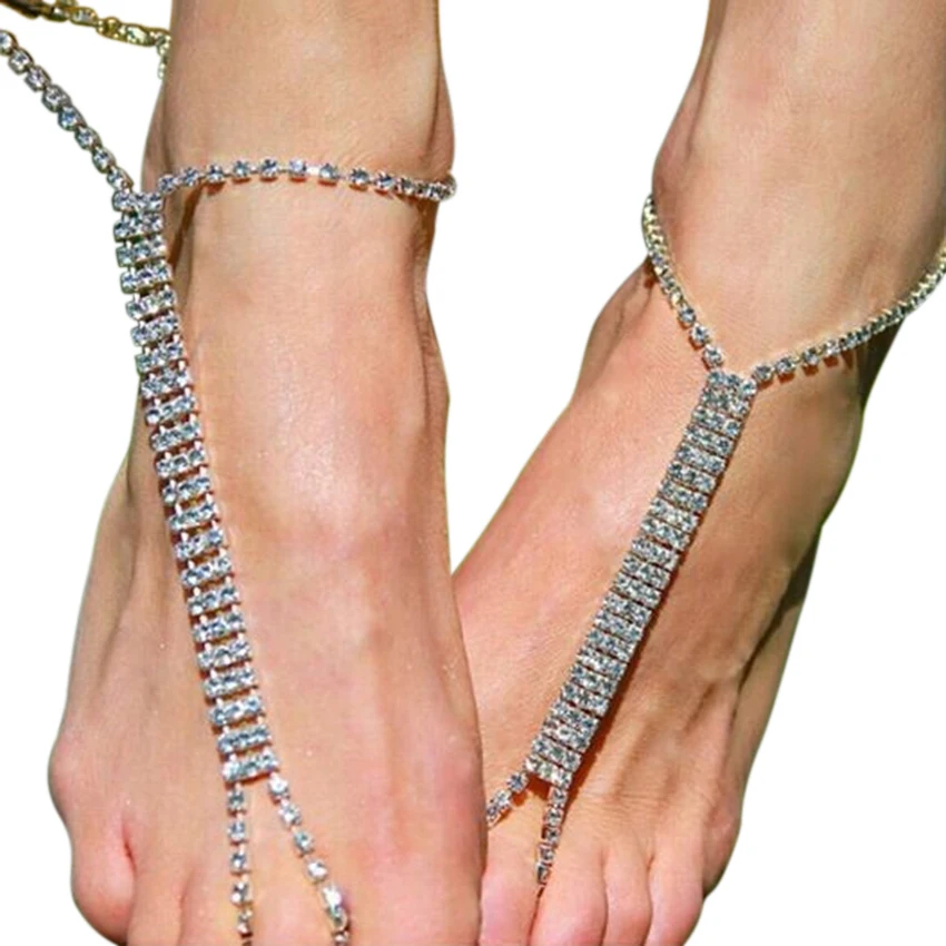 Простая Мода 2017 новый дизайн блестящие женские ботильоны со стразами пляжные