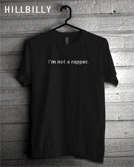 Рубашка I'm Not A Rapper футболка Kendall Jenner рубашка Kardashians мягкая на ощупь хлопковая