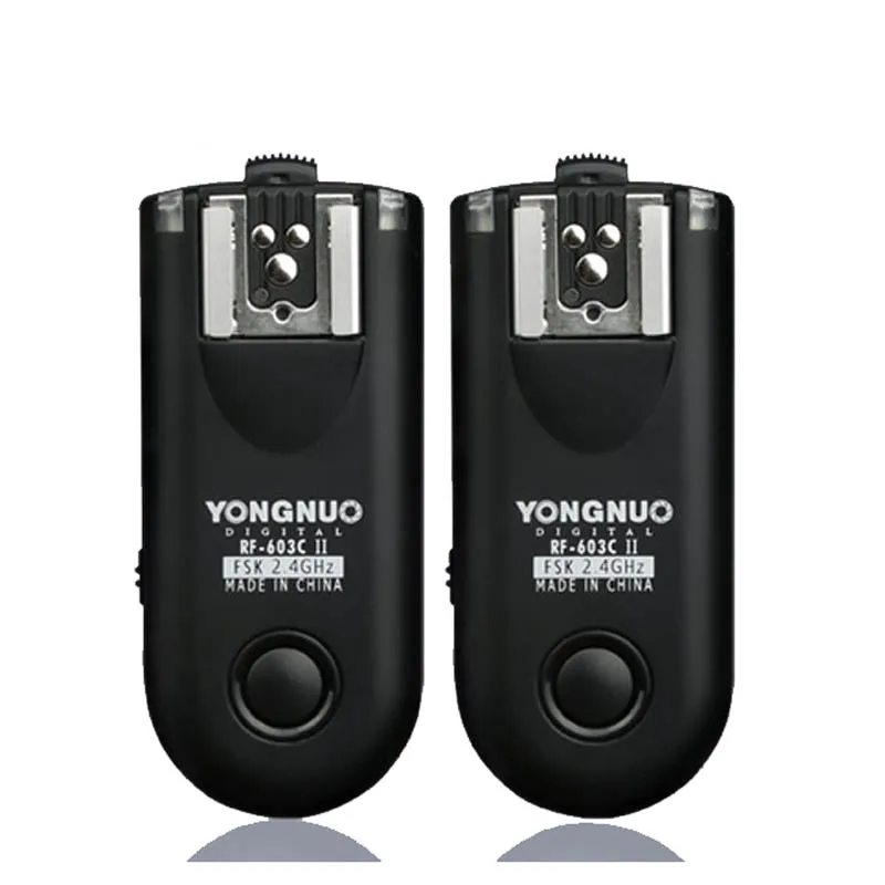 YONGNUO RF 603 II C1 RF603II беспроводной триггер вспышки 2 трансивера для Canon 70D 60D 650D 700D 600D 550D