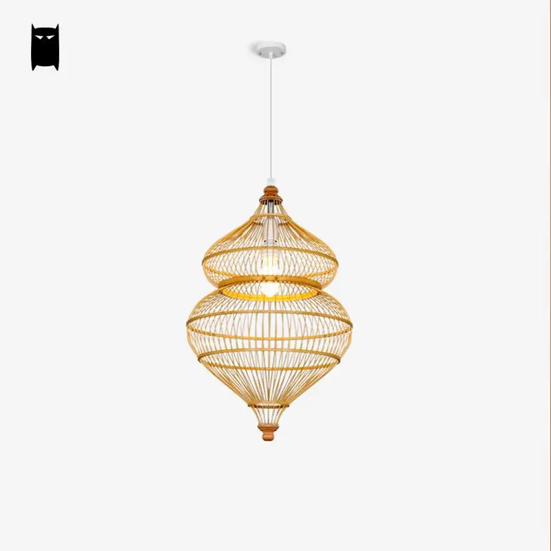 Бамбуковая плетеная лампа из ротанга|pendant light fixture|light fixtures rusticlight |
