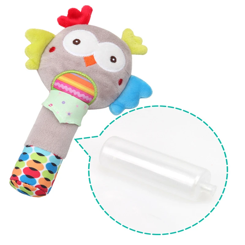 Baby Rattle Cute Plush Animal Hand Bells Toy Handheld Ring Bell Newborn Early Educational Doll Gifts | Игрушки и хобби