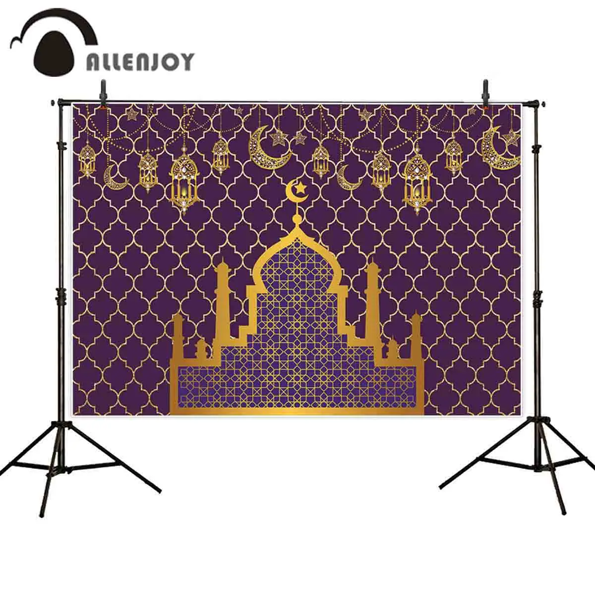

Allenjoy фон для фотосъемки Ид аль-Фитр Дамаск золотой замок Рамадан фон фотосессия реквизит фотокабинки на заказ
