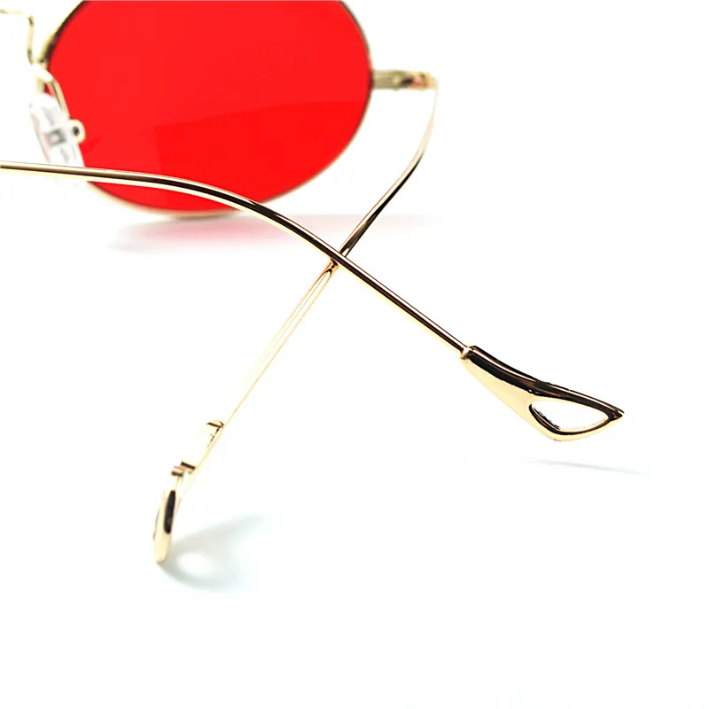 Круглые Солнцезащитные очки MINCL/Ретро в металлической оправе для мужчин и женщин