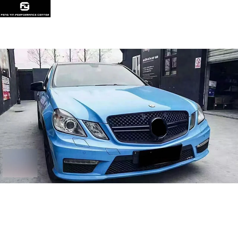 W212 E63 AMG автомобильный комплект кузова FRP Неокрашенный передний бампер задний бампер боковые юбки светодиодный фонарь для Mercedes Benz W212 E300 AMG 10-13