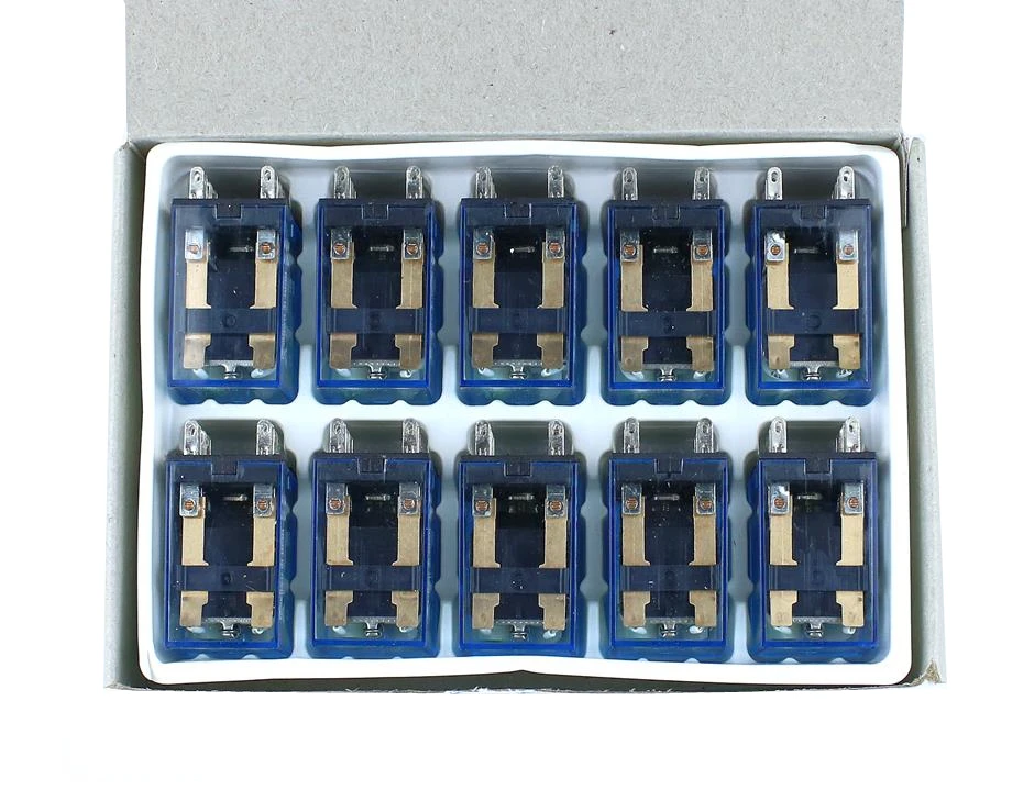 10 шт. MY4NJ 5A 4NO 4NC зеленый светодиодный индикатор реле питания din-рейка 14 Pin Реле времени с гнездом база