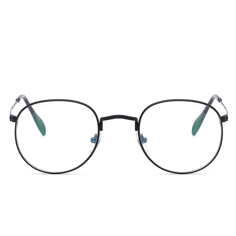 MINCL/Ретро дизайнерские металлические очки с нулевым диоптриями высококлассные