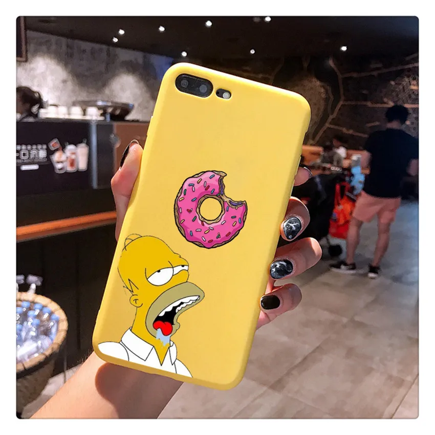 18281 Милый чехол для телефона Симпсон для iPhone X 7 Plus XS 10 чехол TPU Мягкий силиконовый чехол для телефона для iPhone 6S 8 6 Plus XS Max чехол - Цвет: 18281