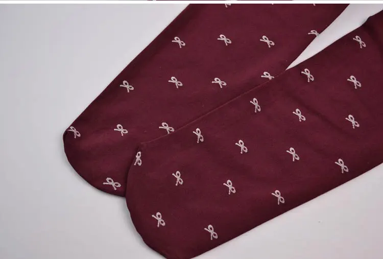 W085 butterfly Red Женские колготки, крупный горох, колготки, Ретро стиль, высокое качество, бесшовное бархатное, Лолита, модные колготки, карамельные цвета, Чулочные изделия, чулки - Цвет: W085 butterfly Red