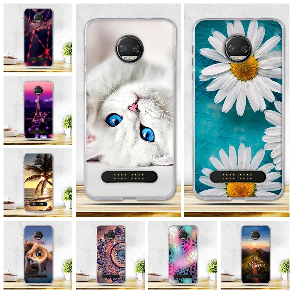 Чехол для Motorola Moto Z2 Force мягкий силиконовый чехол Z 2 5 дюйма бампер|funda silicon|case for