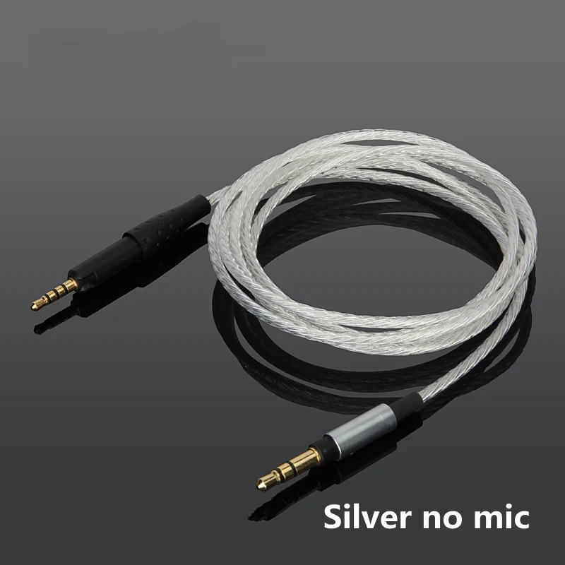 Earmax 3 5 мм до 2 кабель для наушников Посеребренная Замена Sennheiser HD6 HD7 HD8 DJ MIX HIFI Aux