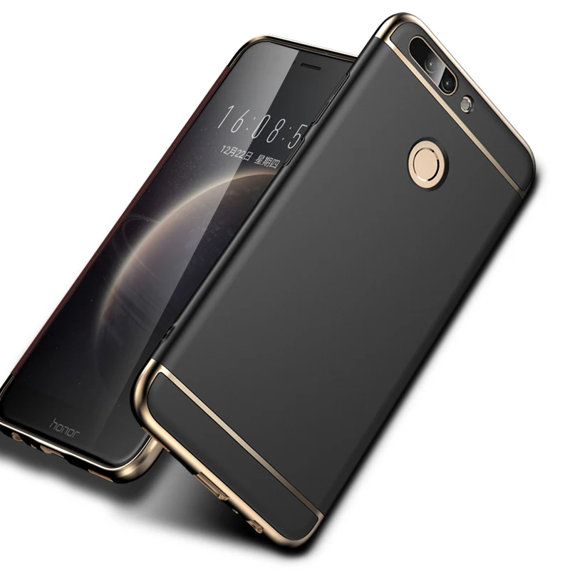 3 в 1 для Huawei honor 9 Lite Полное покрытие жесткий матовый корпус Coque на Жесткий Бампер