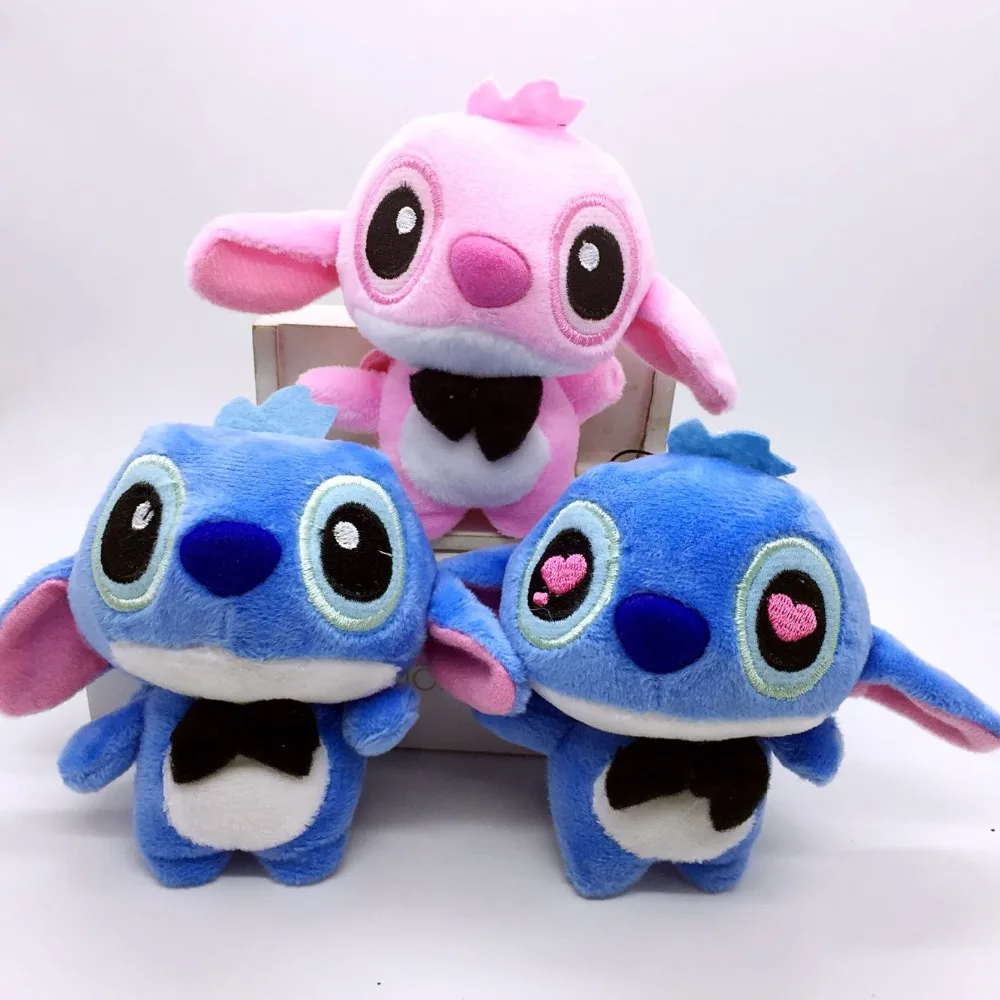12 шт маленький Лило плюшевые мини игрушки пара аниме букет kawaii брелок игрушка
