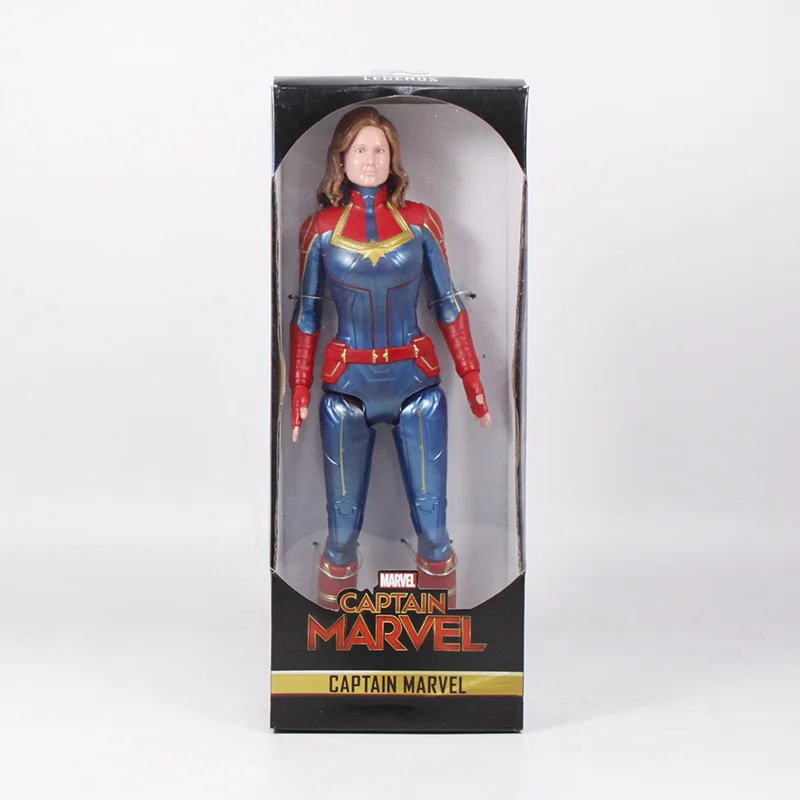 captain marvel no ha 30 см Черная пантера ПВХ фигурка Титанов герой серии Marvel игрушки Мстители фигурки супер герой Коллекция Модель Куклы Игрушки - Цвет: captain marvel no ha