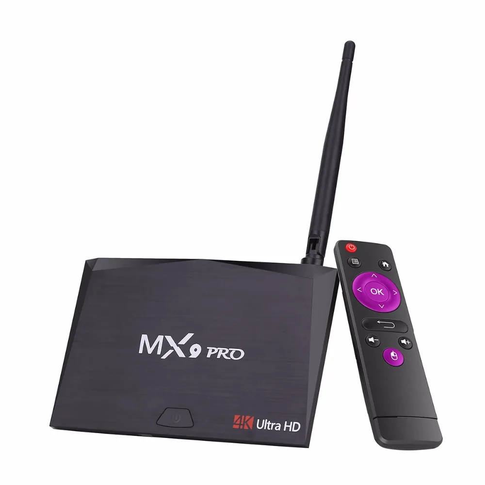 Android 8 1 tv Box Mx9 Pro 4G ram 32GB rom RK3328 четырехъядерный 2 4G/5G двойной WiFi Bluetooth Smart 4K медиаплеер