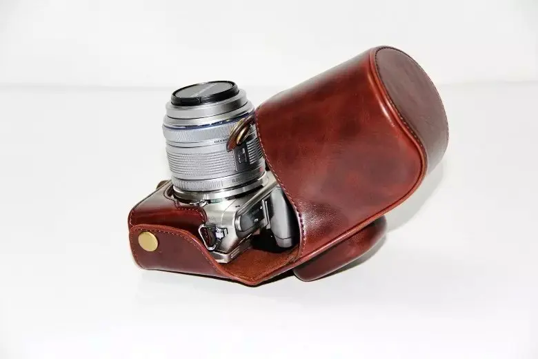 Сумка для камеры из искусственной кожи чехол Olympus Pen EPL5 E PL5 EPL6 PL6 EPM2 с плечевым