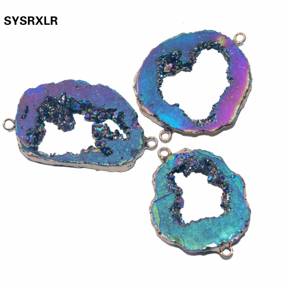 Оптовая продажа натуральный уникальный цвет Кристальные Позолоченные Необычные