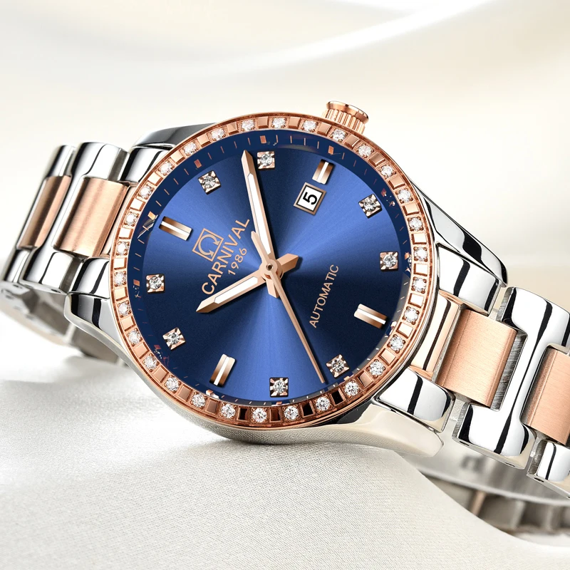 Switzerland Carnival Women Watches Luxury Brand ladies Automatic Mechanical Watch Waterproof relogio feminino 8685L 6|feminino|feminino |
