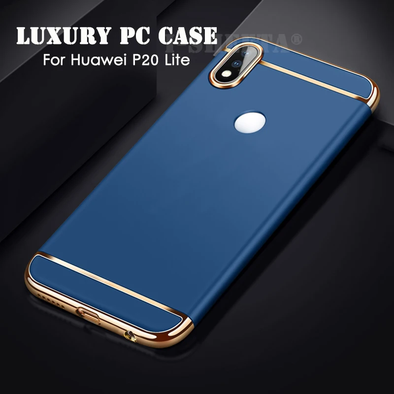 3 в 1 Жесткий ПК чехол для Huawei P30 P20 Lite Pro покрытие матовая защитная задняя крышка P8 P9