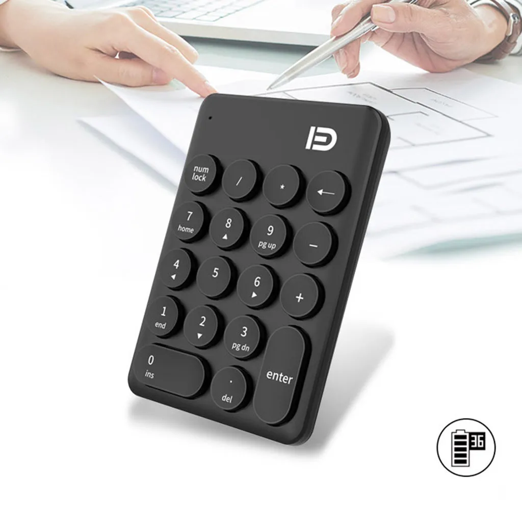 Portable Mini Wireless Keyboard USB Receiver 19 Key Digital Waterproof Numeric | Компьютеры и офис