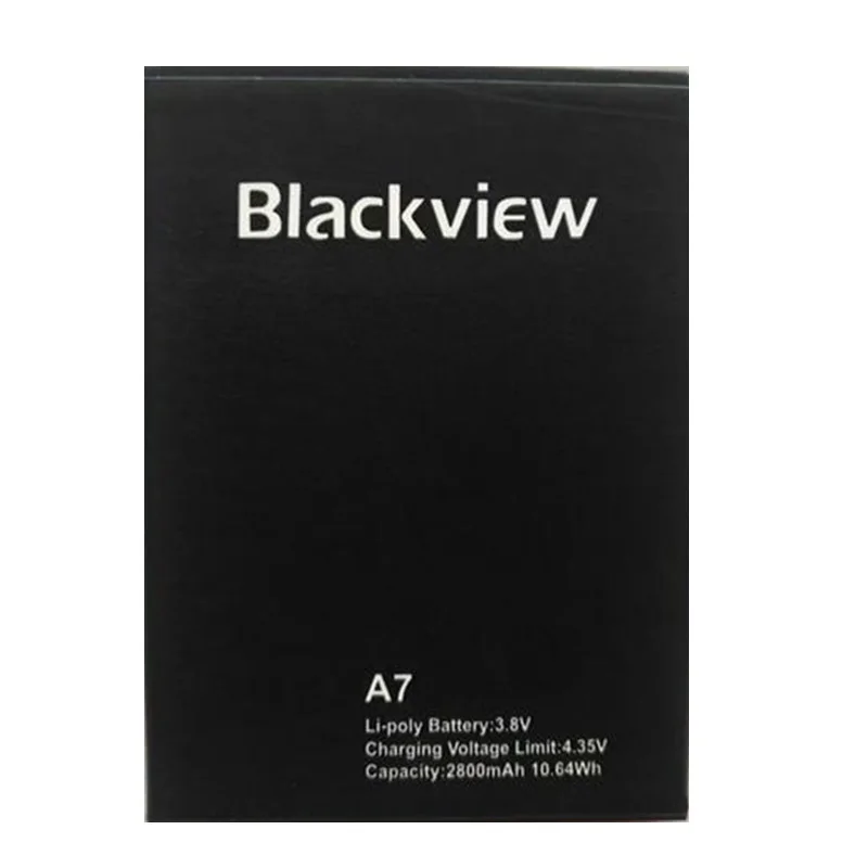 Новый аккумулятор для Blackview A7 батареи мобильного телефона 3 8 V 2800 mAh литий-ионный