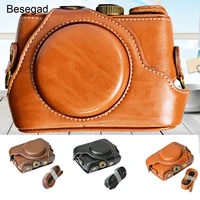 besegad pu leather camera protector case protective bag w adjustable shoulder strap for sony dsc rx100 rx 100 m1 m2 m3 m4 m5