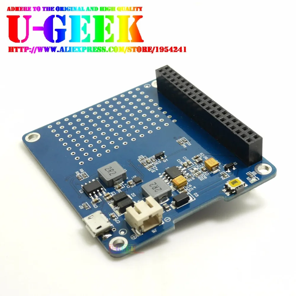 Плата для HAT Pi 3B/Raspberry 4/3B +/3A +/2B/4B/Zero w адаптер аккумулятора Raspberry источник питания