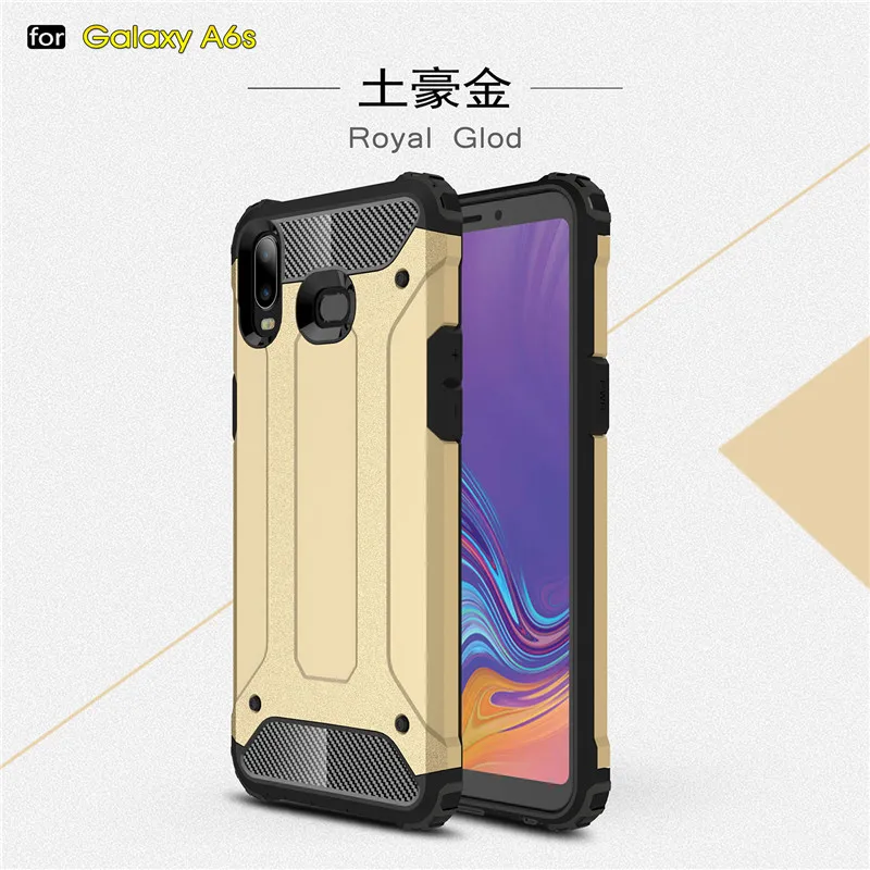 Чехол для Samsung Galaxy A6S ТПУ и ПК защитный бампер чехол телефона G6200 6'' |