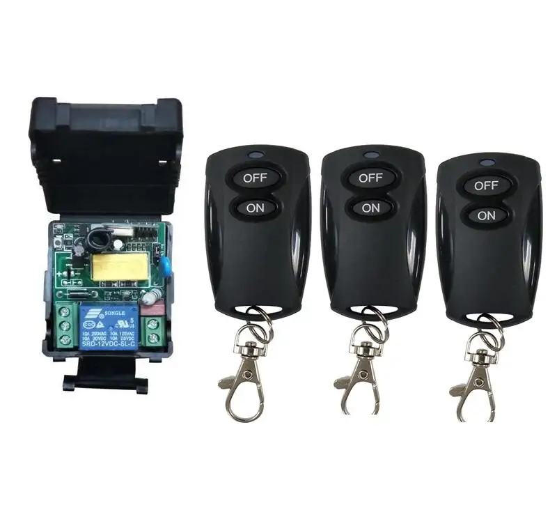 Универсальный беспроводной Радиочастотный выключатель освещения 433 МГц 220 В 1