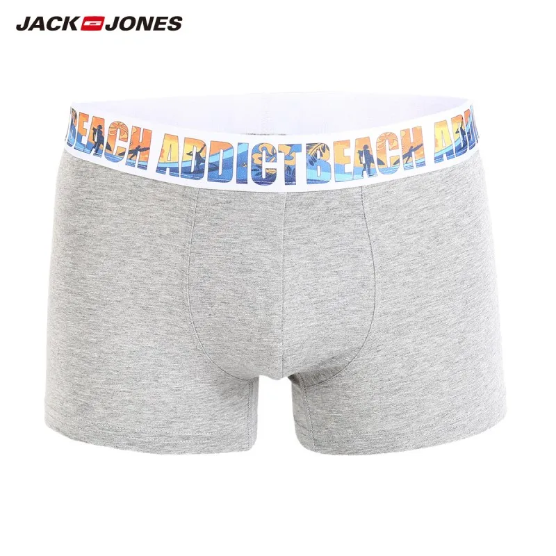 JackJones для мужчин хлопок сплошной цвет эластичный пояс шорты боксеры мужчин's