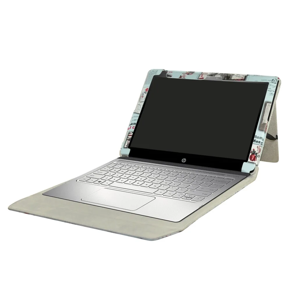 PU Leather Removable Portfolio Folio Stand Magnetic Case for HP Spectre X2 12 Inch Protective Sleeve image 3