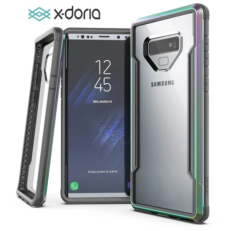 Защитный чехол X-Doria для Samsung Galaxy Note 9 защитный в стиле милитари алюминиевый |