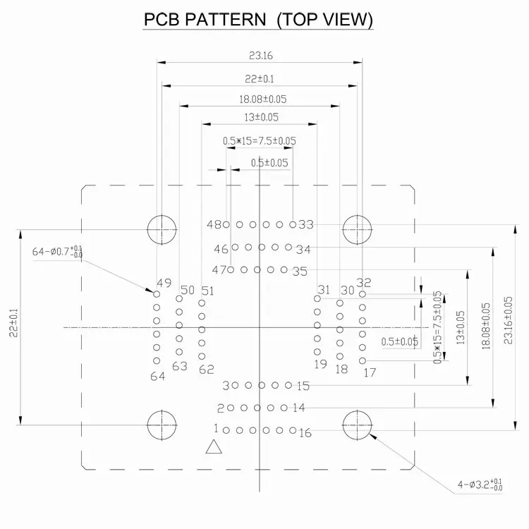 QFP64 TQFP64 LQFP64 горит в гнездо шаг 0 5 мм IC Размер корпуса 10x10 FPQ-64-0.5-06 адаптер для