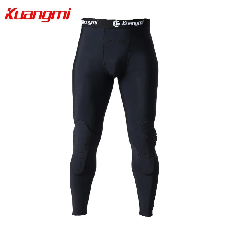 Kuangmi Men Compression Pants Running Sports Male Gym Fitness Jogging Pant Quick Dry Trousers Basketball Training Tight Legging